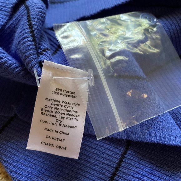 TALBOTS - Stripe Button-Cuff Turtleneck - NEW - Picture 9 of 11